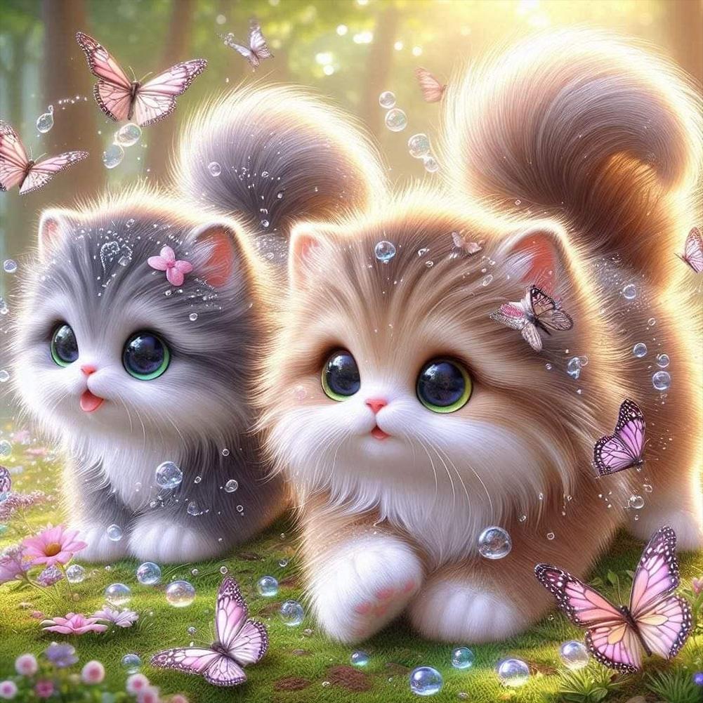 5D DIY Full Round Drill Diamond Painting Animal Kit Home Decor Art Craft 40x40cm