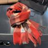 Sciarpa in lana pashmina 100% cashmere invernale per donna, scialli e stole spessi e caldi, sciarpa da donna con nappe e sciarpa