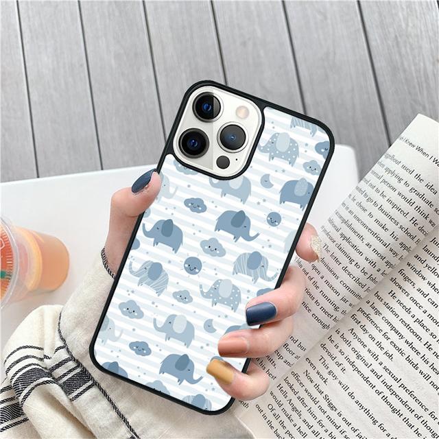 Indian Baby Elephants Coque Shell For iPhone 17 Air 15 16 14 13 12 Pro Max 11 Pro Max Plus Phone Case Cover