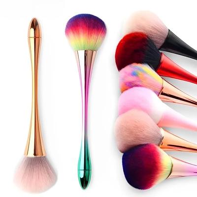 Pincel Pequeno para Pó de Unha Cintura Bonita Pincel de Maquiagem, Pincel para Pó e Blush Pincel para Pó Solto Multiuso, Ferramenta Dupla Finalidade para Beleza e Unhas