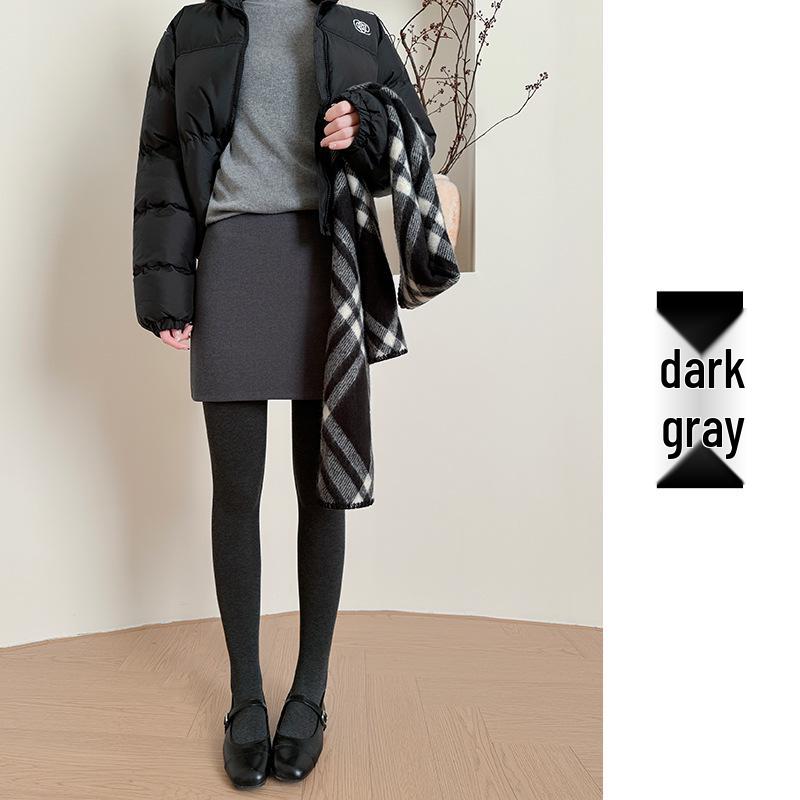 Women s Gray Plaid Wool-Blend Slimming A-Line Mini Skirt Medium темно-серого