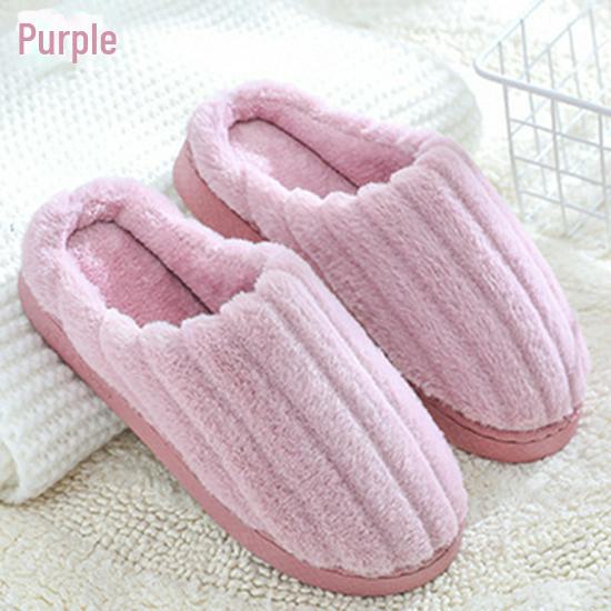Уютные хлопковые тапочки для мужчин и женщин теплые прочные и идеально подходят для осени и зимы Size 36-37 фиолетовый 878₽