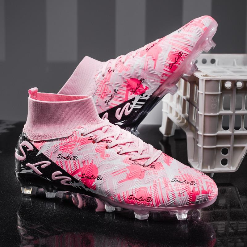 High-top Football Shoes, New Long Nails and Broken Nails, Sports Training Football Shoes for Young Children and Primary School Students