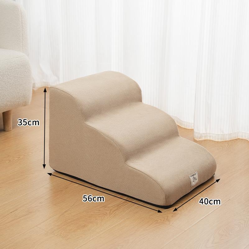 Corduroy Dog Stair Ramp Non Slip Pet Ramp Stairs Stable Support Pet Stair Low Angle Ramp Step Wear Resistant Pet Supplies