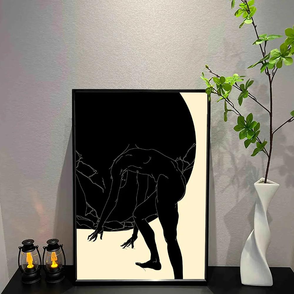 Casual Polar Bear 17 Poster Wall Art Print Poster Decorative Mural Modern Home Decor Birthday Gift Unframed Canvas Garage Room