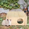 Hamster Hideout Square 2-Chamber Hamster Habitats Decor Small Animal Tunnel Toys Chamber-Maze Hamster Hideout For Hamster