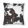 Faux Fur Modern Cowhide Texture Pillowcover Decoration Animal Hide Pattern Skin Leather Cushion Cover Throw Pillow Printing