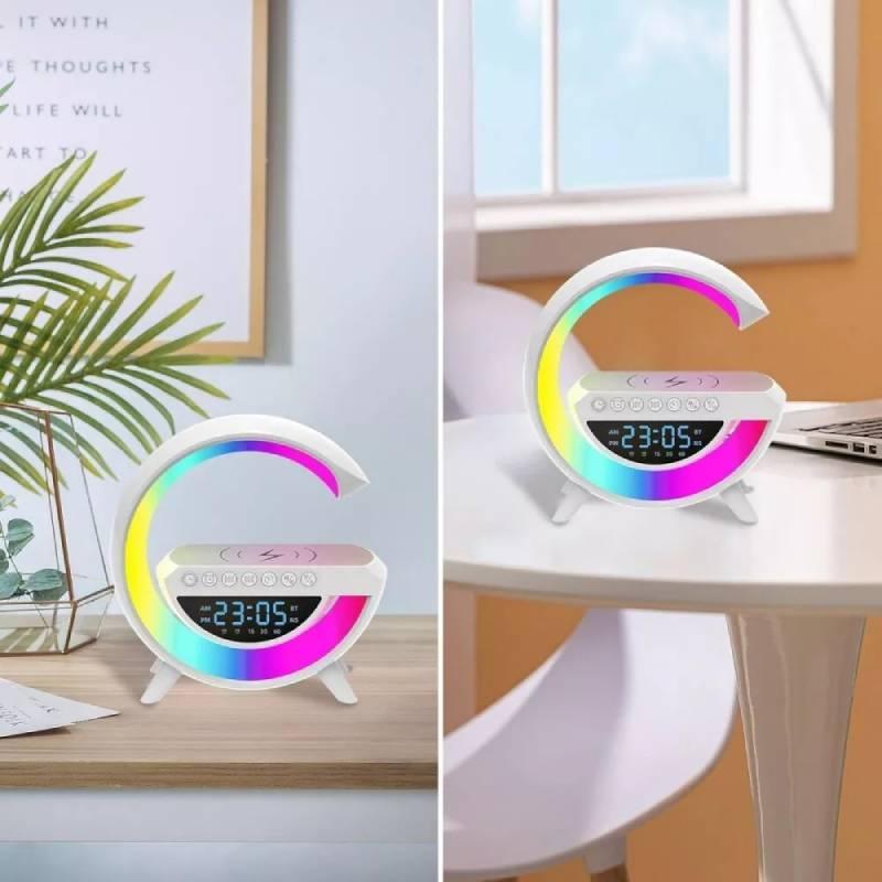 Intelligent Smart Led Lamp Bluetooth Speaker Wireless Charger Atmosphere Lamp