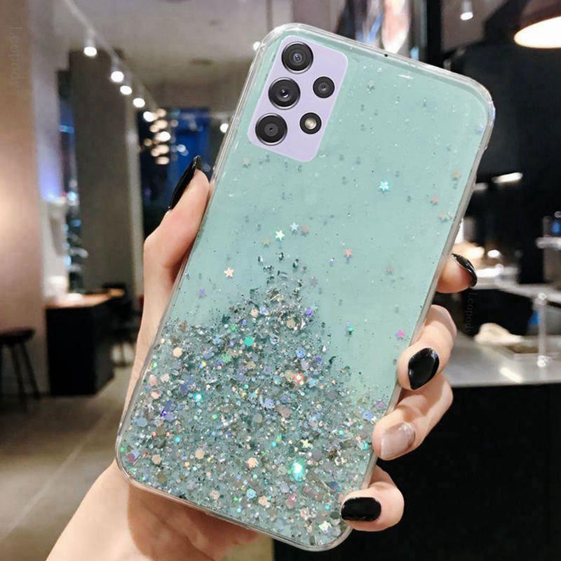 Luxury Bling Glitter Phone Case For Samsung Galaxy A52S 5G A 52S A 52 S Soft Full Cover For Samsung A52 S A528B DS Back Cover