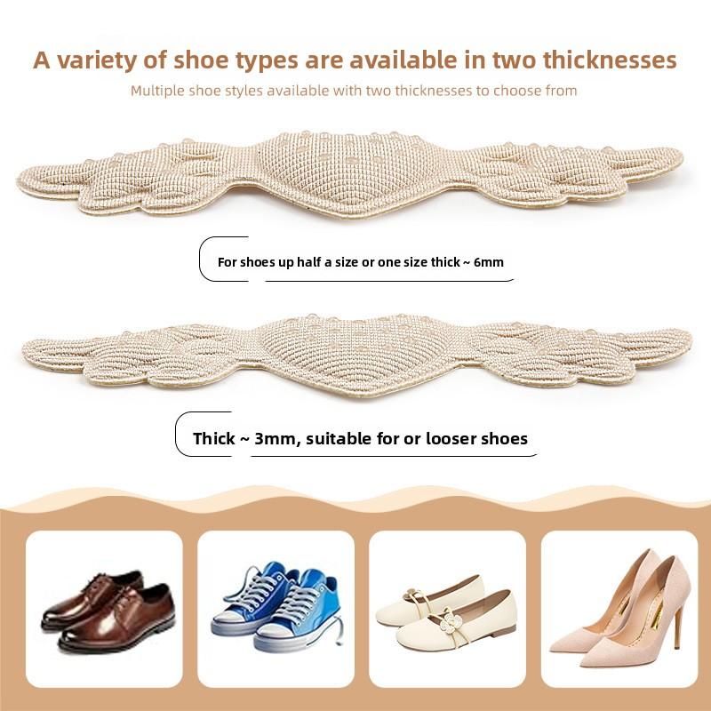 Dispensing Heel Sticker High Heels Sticker Sponge Size Adjustment Heart-shaped Anti-wear Foot Anti-drop Heel Waterproof Bubble Heel Protective