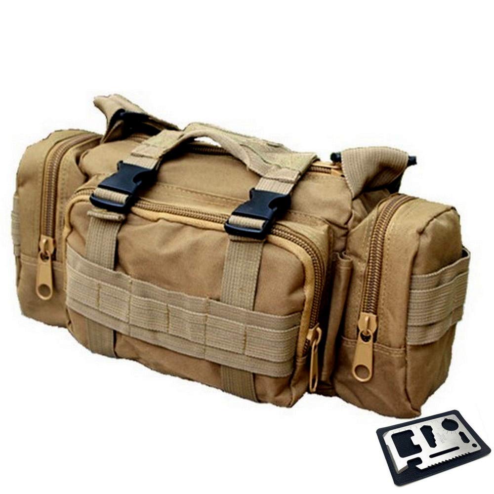 

[M0N0liTH] Multifunctional 5-way Waist Bag, Hip Bag, Waist Pouch, Front Bag, Bicycle, Motorcycle, Tactical, Men, Women, Outdoor, Fishing, Camera,