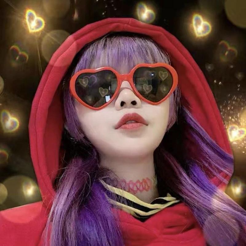 Occhiali Da Sole A Forma Di Cuore Senza Montatura – Divertenti E Fashion Per Feste E Uso Quotidiano (Colori Vari, Protezione UV)