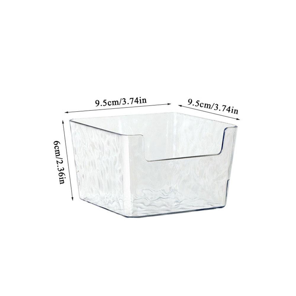 

Коробка для хранения с эффектом водной ряби, чехол для хранения различных заметок, настольный органайзер, прозрачный многофункциональный прочный контейнер