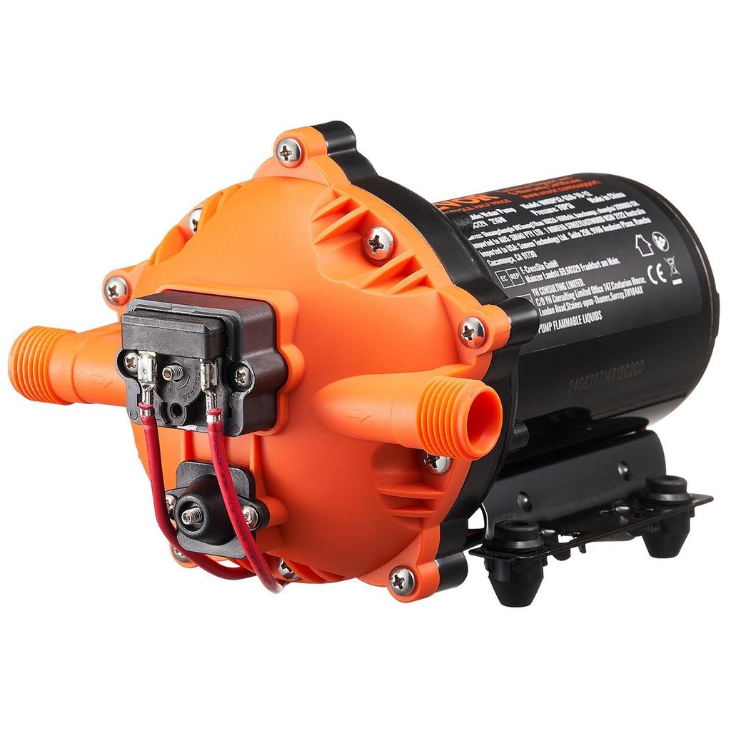 12V Diaphragm Pump 5GPM 18.93 L/min 5-Chamber Water Pump Pressure Switch