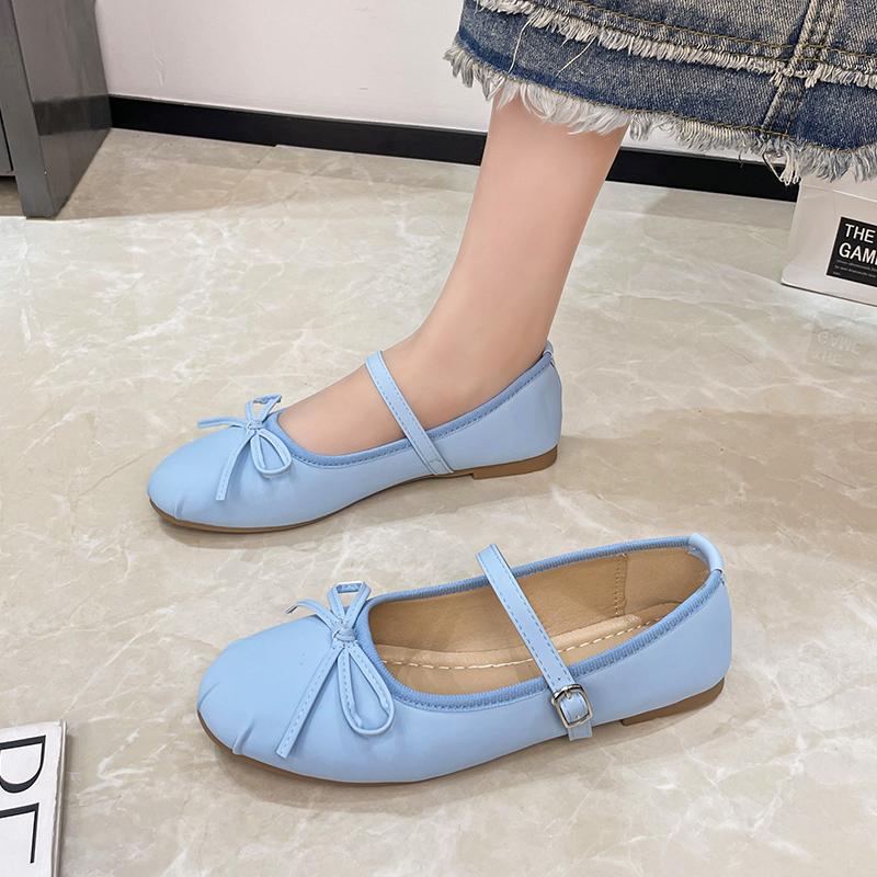 Fashion Summer Women Ballet Style Mules Slippers Fashion Butterfly-knot Ladies Elegant Dress Slip On Slides