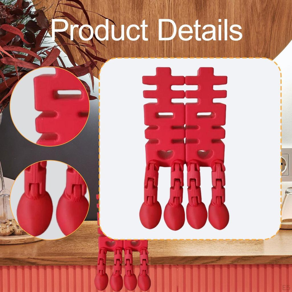 Traditional Chinese Wedding Decoration Xi Words for Bedding Party Living Room Style A