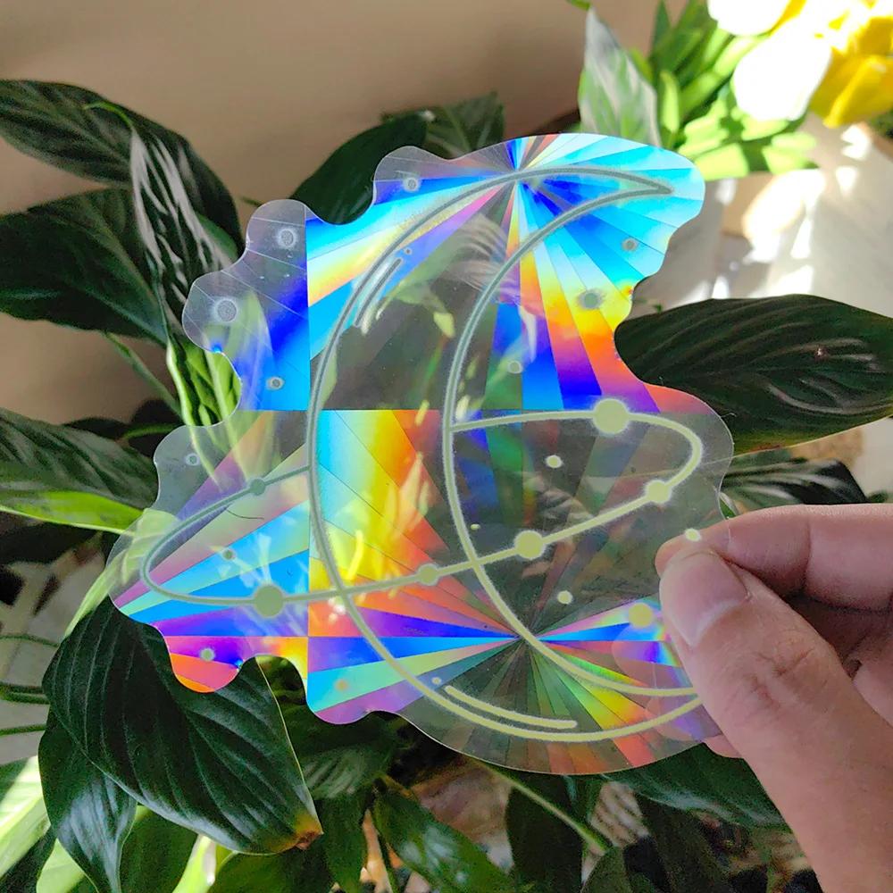 SC001-015 Multiple patterns to choose Rainbow Sun Catcher Window Stickers Prism Holographic Stickers for Windows