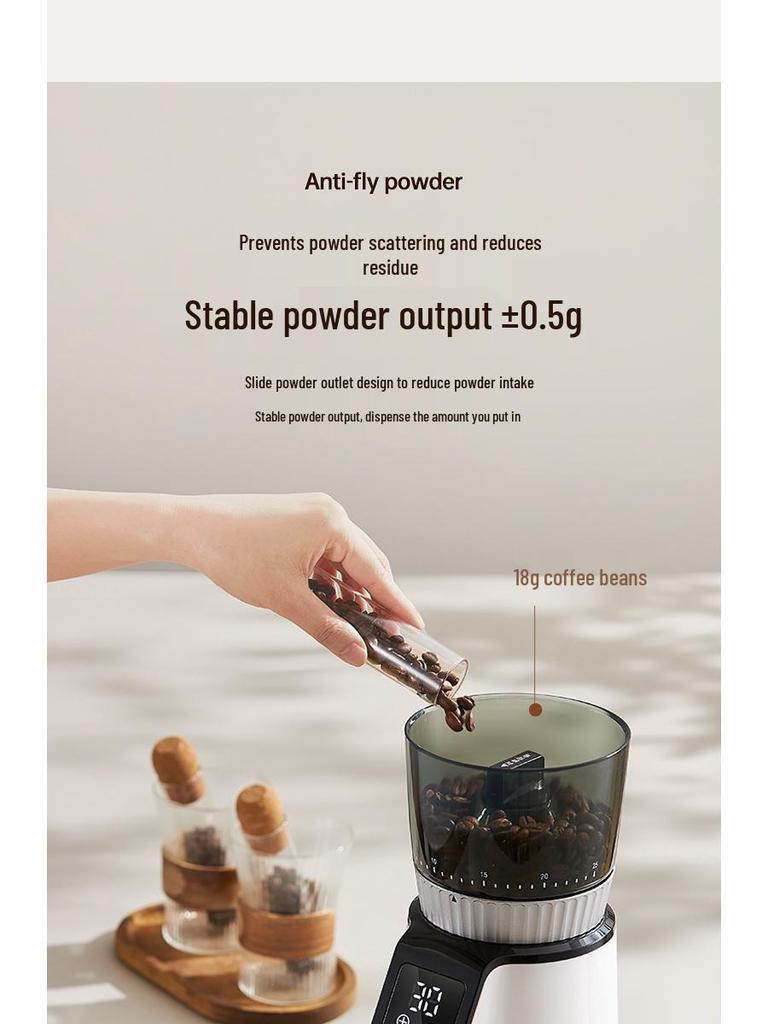 Fully Automatic Italian-Style Electric Coffee Bean Grinder – Home & Commercial Use