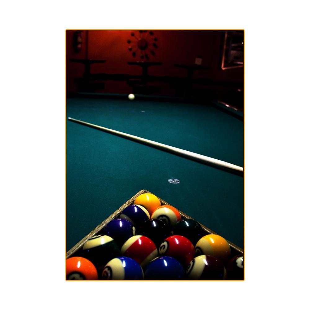 Modern Biljard HD-bilder Snooker Dukmålning Väggkonst Sportaffischutskrifter för Billiard Hall Vardagsrum Club Väggdekor