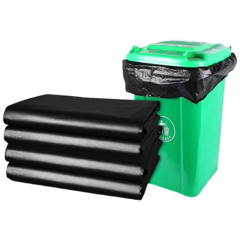 HANDUNYOU Очень большие толстые черные мешки для мусора, 100 штук