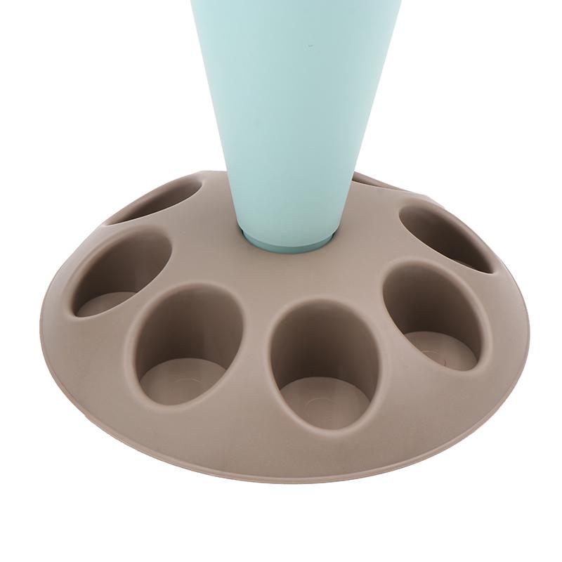 Piping Bag Stand Piping Bag Holder With 8 Slots Nozzles Plastic Pastry Bag Stand For Cake Decorating Kit