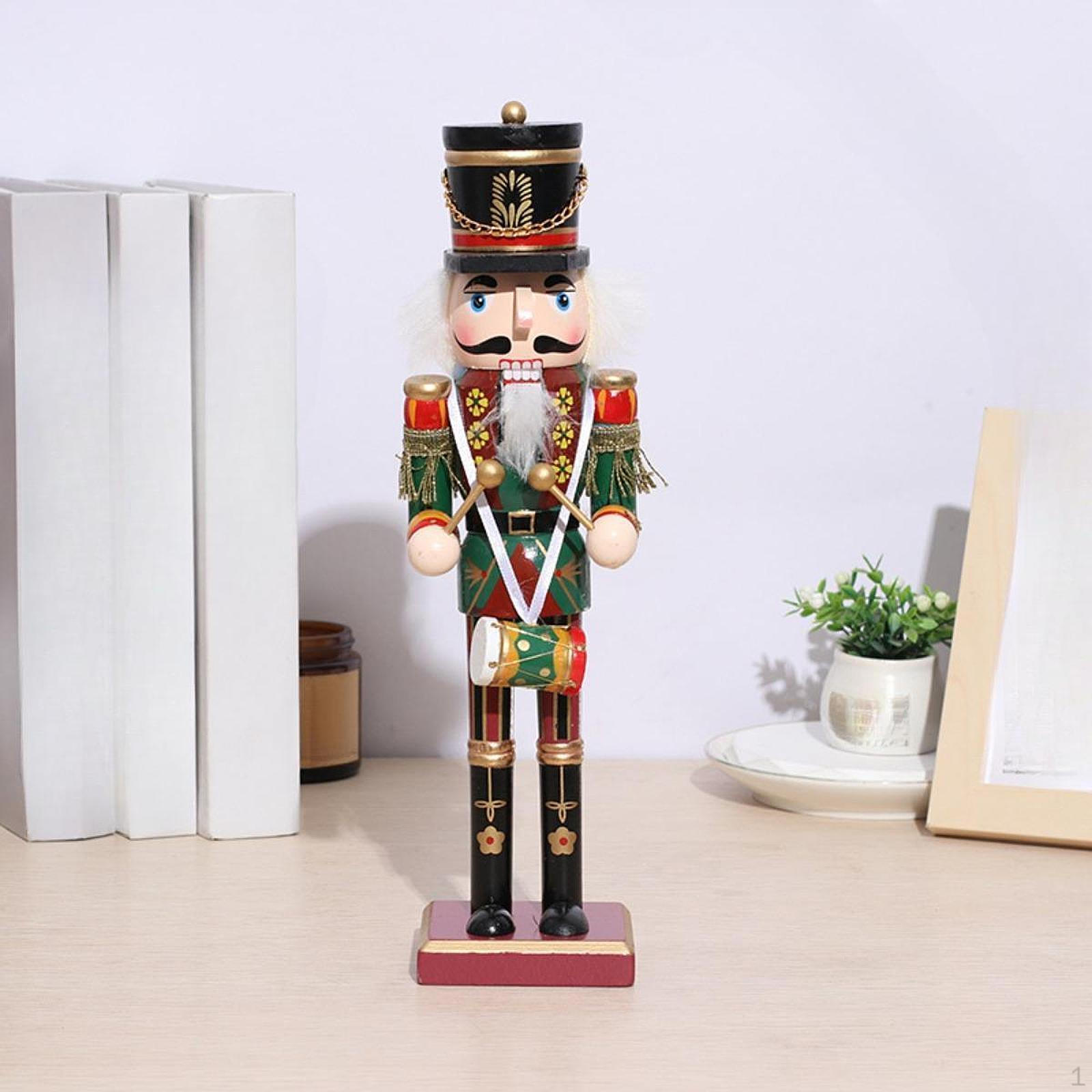 

Статуэтка Щелкунчика Настольное украшение Поделки Подарок на новоселье Рождественское украшение Скульптура для