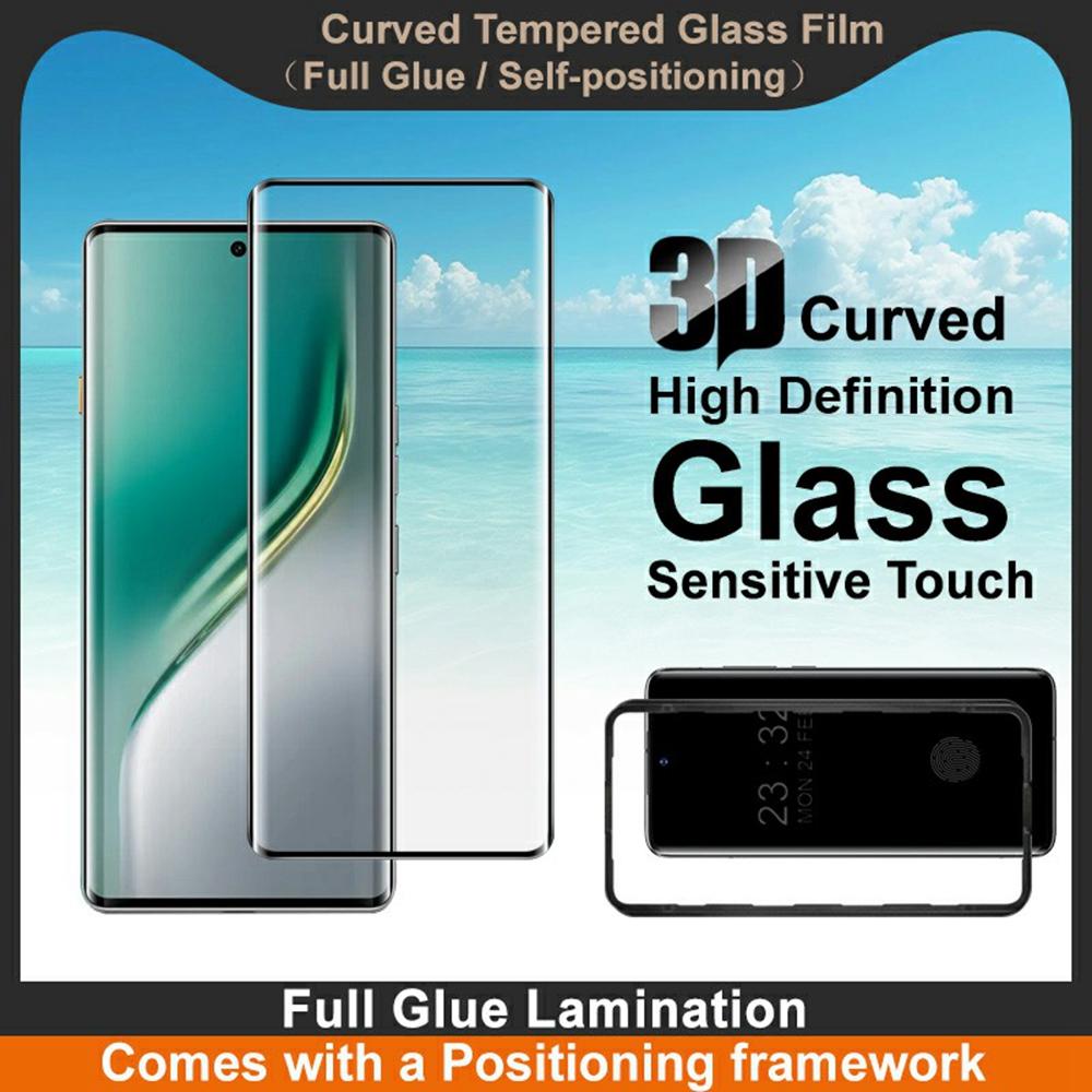IMAK For TECNO Camon 40 Pro 5G Screen Protector Full Glue 3D Curved Tempered Glass Film with Positioning Frame