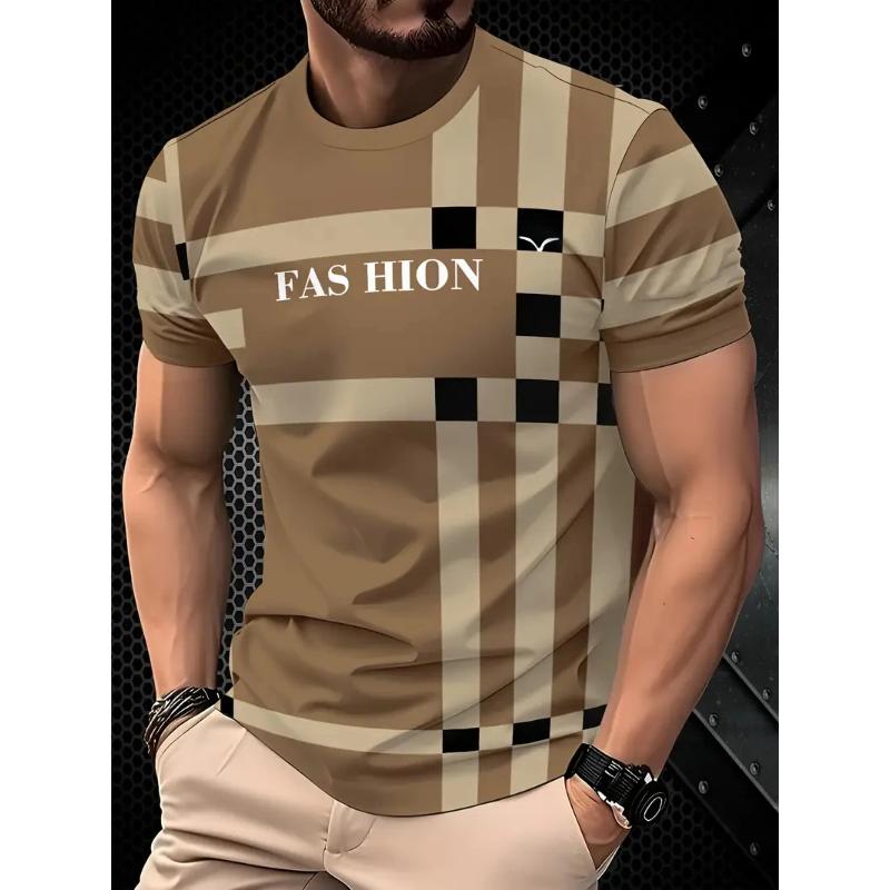 Fashion Printed Short Sleeve Men's Comfort Top Loose T-Shirts Men’s