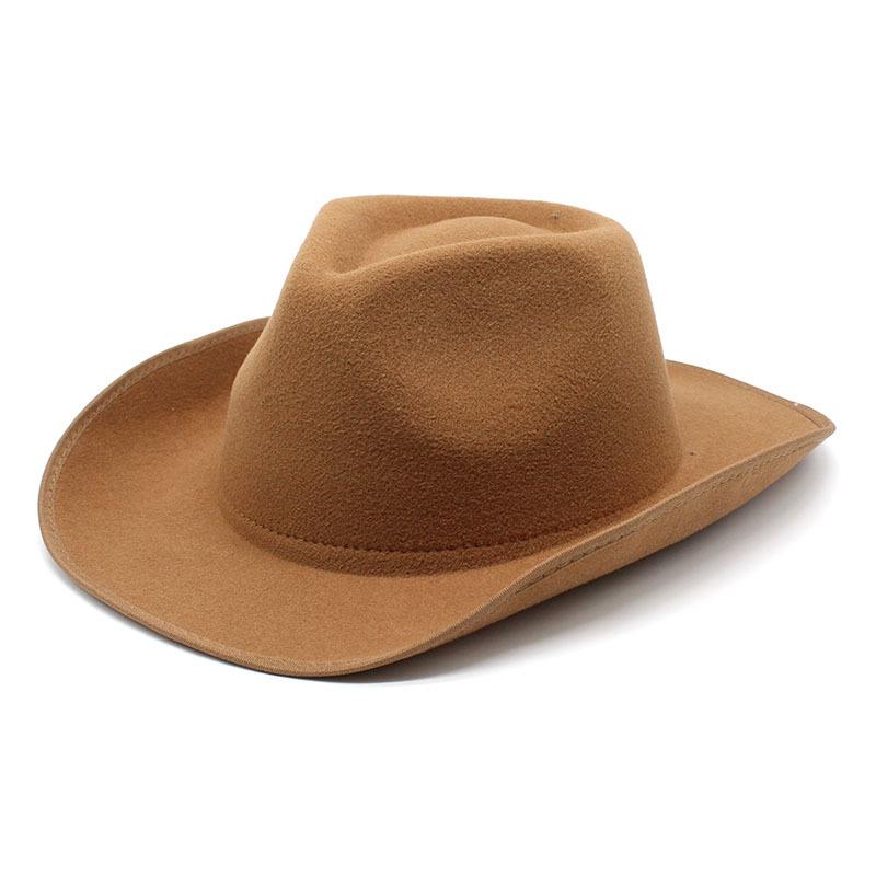 Wollmütze aus Wolle, Western-Cowboyhut, Ritterhut