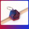Mini 3D Printed Keychain Fractal Geometric Fidget Toy  Office Leisure Entertainment