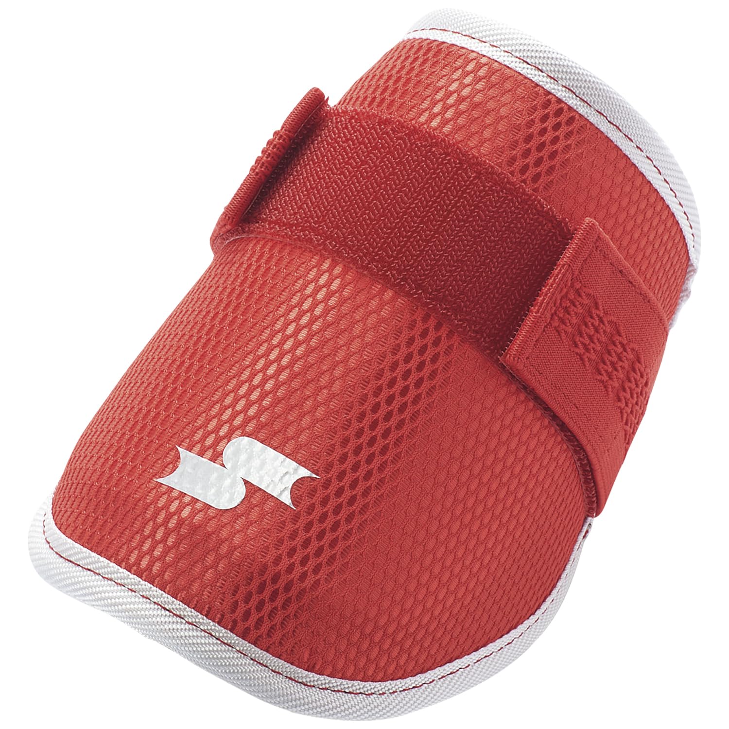 SSK Baseball Color Elbow Guard for Ambidextrous Batters, EG001CM, Red/Silver (2095),