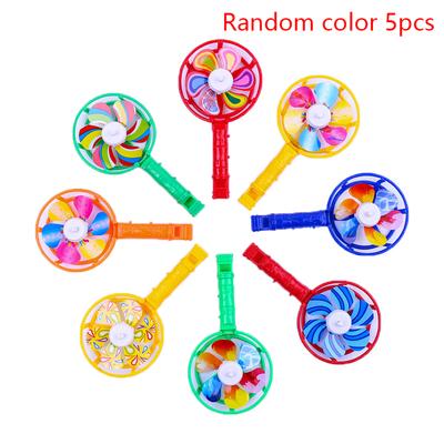 5Pcs Cute Whistle Windmill Noise Maker Bulk Toys For Kids Birthday Party Favors Pinata Stuffing Baby Boys Girls Carnival Prizes