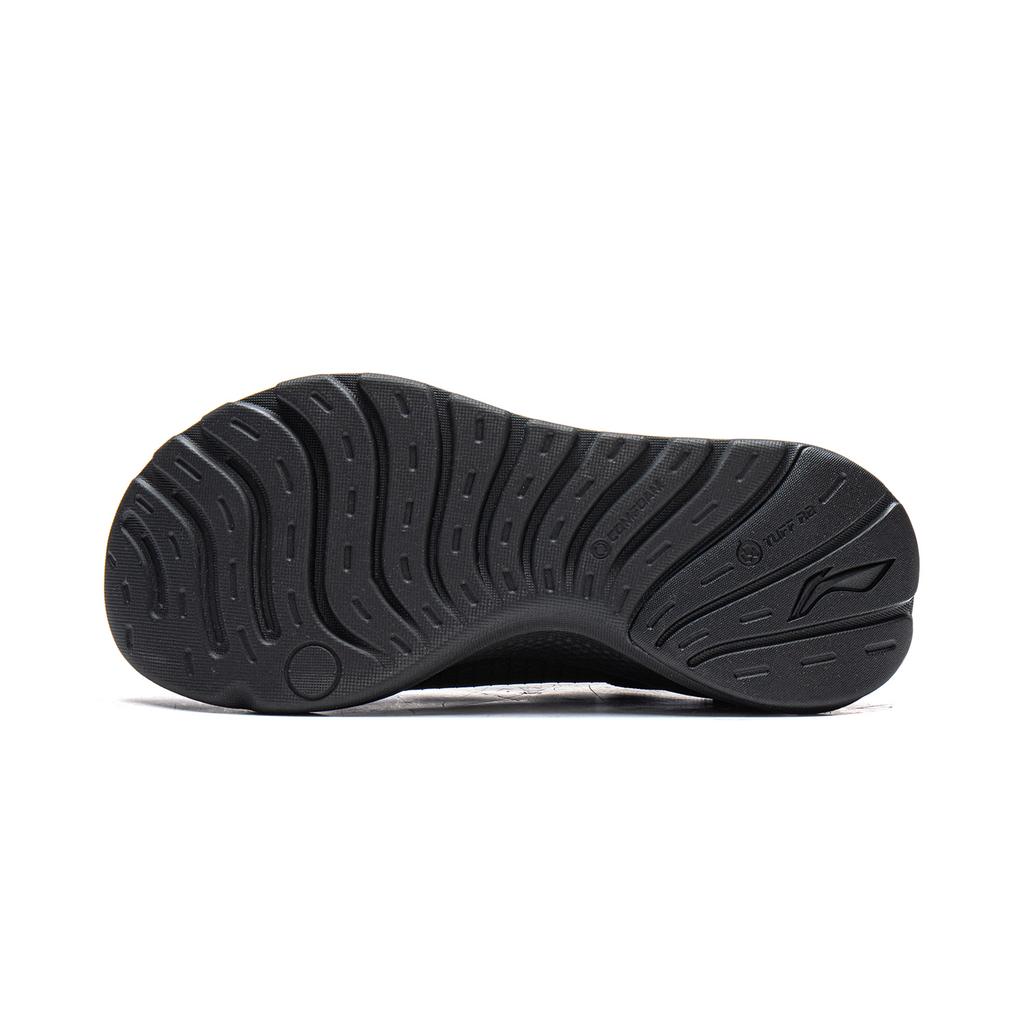 Li Ning Yun Yi Soft Rebound Breathable Thick Sole Increased Height Non-Slip Wear-Resistant Low-Top Casual Shoes Women sneaker Black AGLV134-1
