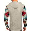 Spring and Autumn Men's Plus Size Fashion Southwest Ethnic Style Comfortable Hoodie