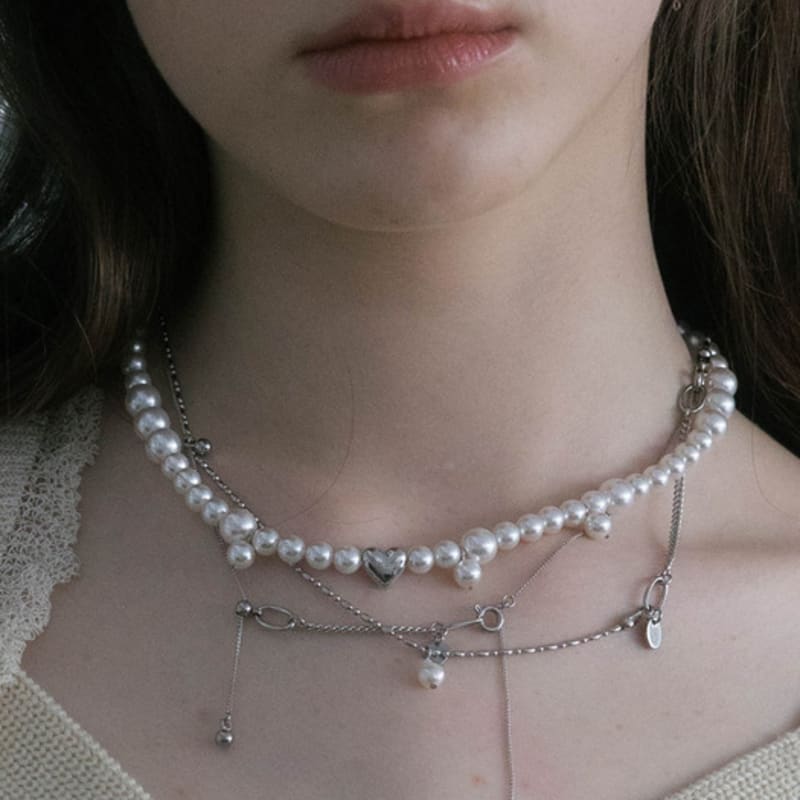 

pearlymore logo heart pearl necklace_PM25N017SS FREE