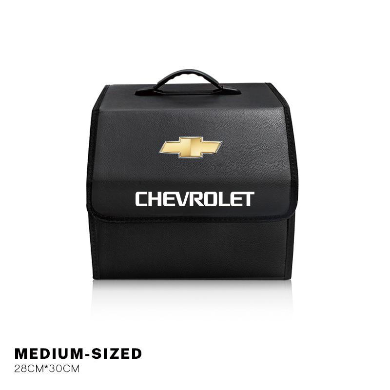 Car Trunk Storage Bag Leather Camping Box Collapsible For Chevrolet Z71 Aveo Impala Lacetti Malibu Sail SS Cruze Sonic Silverado