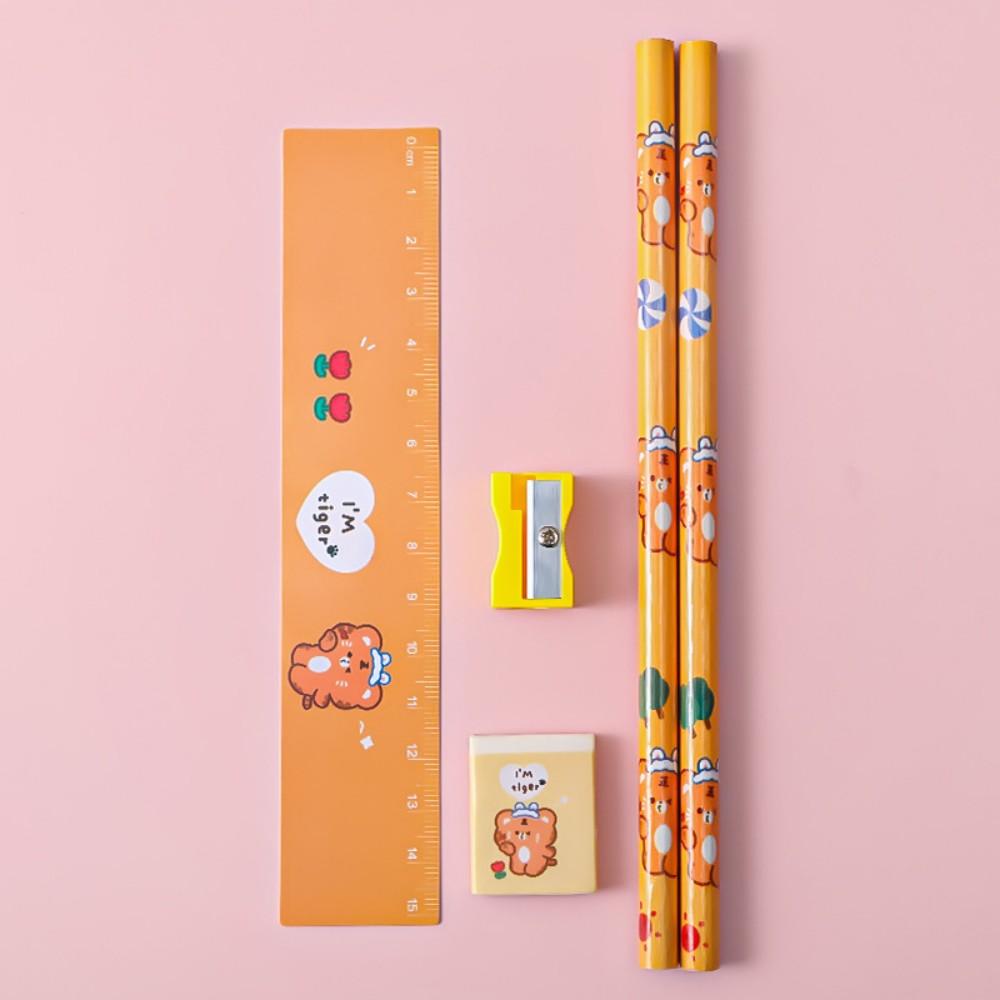 2026 New 5PCS Student Stationery Set Back To School Gift Box for Children Students Home School Start Prizes Kid Birthday Gift