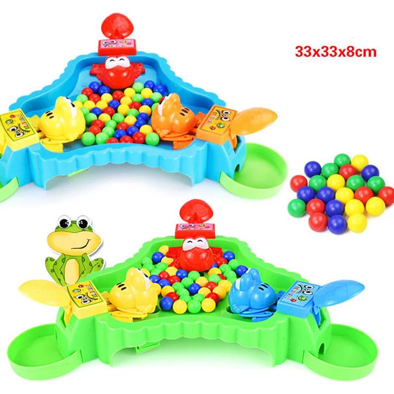Greedy Frog Eating Bean Toy Frog Snatching Bean Children's Interactive Puzzle Toy Party Game Colorful Beads Children's Toy Adult