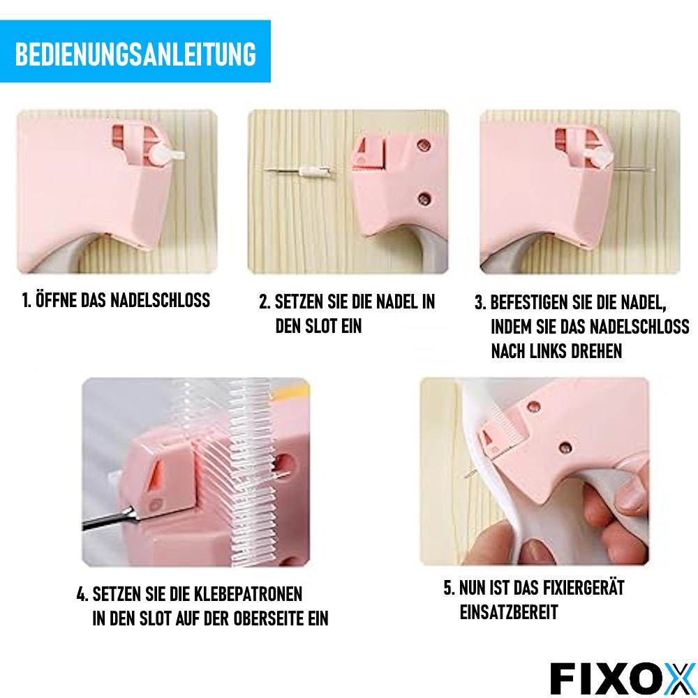 FIXOX Free-Arm Sewing Machine Fast Fusing Device Clothing Mini Stitch Hemming Gun