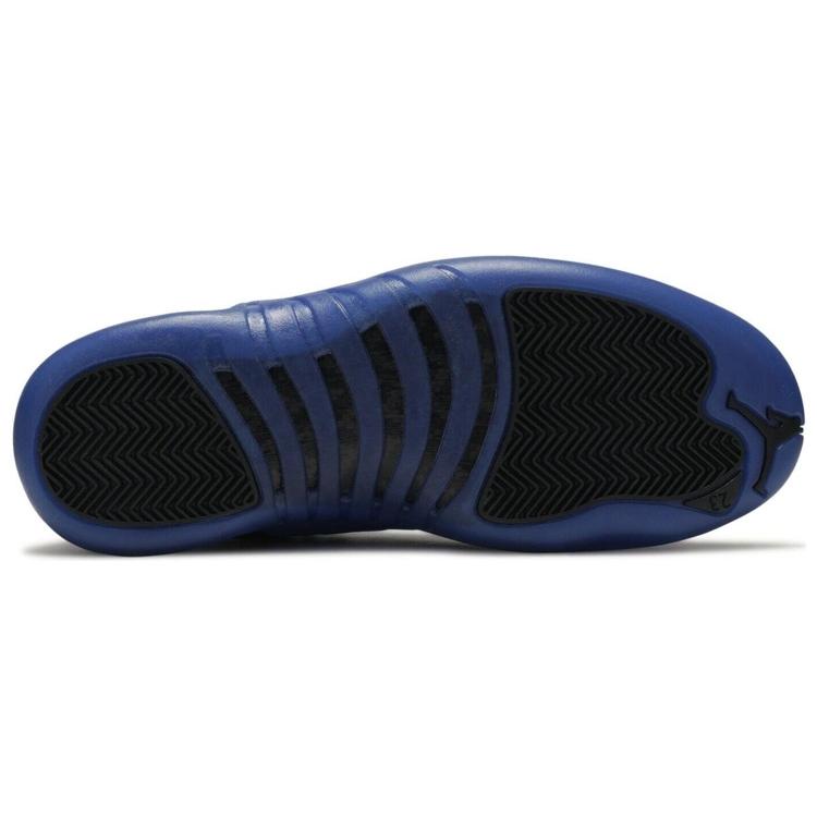 New JORDAN 12 Retro Black Game Royal 130690-014