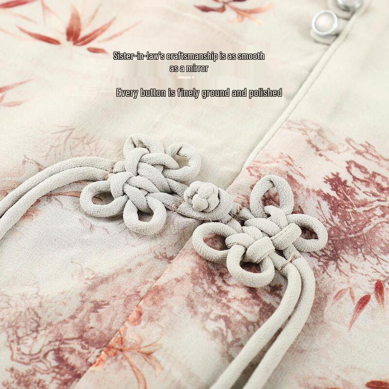 New Chinese Style Elegant Summer Short-Sleeve Dress for Middle-Aged Women