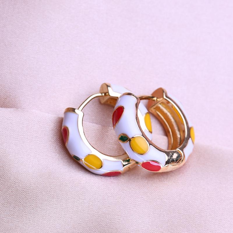 KNIKOO Round Clip Earrings For Women Fashion Earrings Jewerly For Wedding Party Gifts