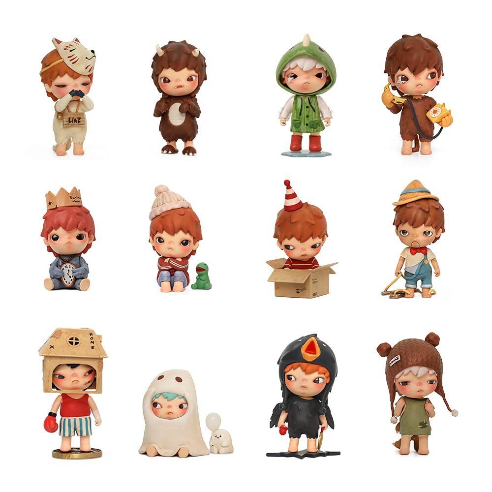 POP MART HIRONO A Série The Other One Pop Mart Gachapon Caixa Cega Figura Modelo de Plástico Brinquedo Premium Vinil Macio Personagem Original Presente de Aniversário [3 Peças]