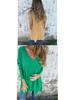 European & American 2026 Spring/Autumn Solid V-neck Knit Loose Women's Top