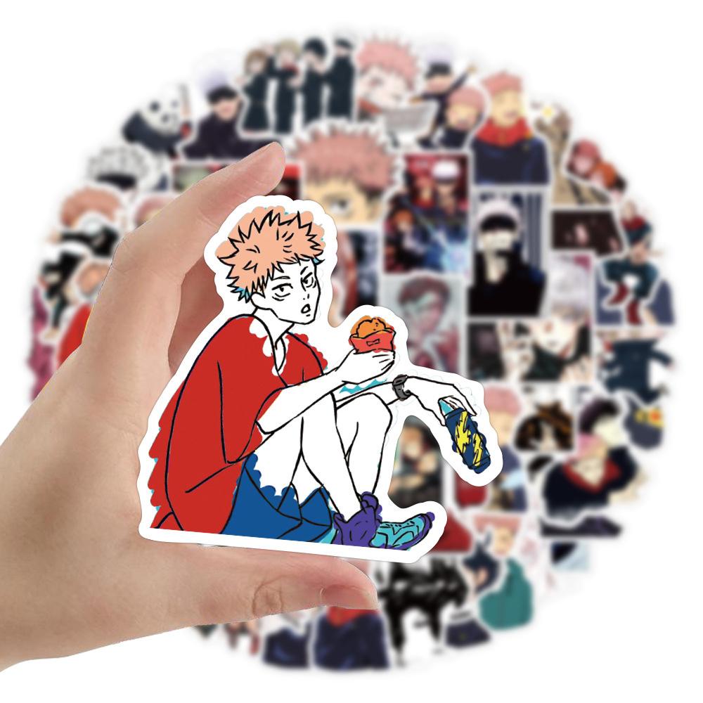 10/30/50/100pcs Cartoon Jujutsu Kaisen Stickers Japanese Anime Decals for Laptop Scrapbook Luggage Car Cool Graffiti Sticker Toy