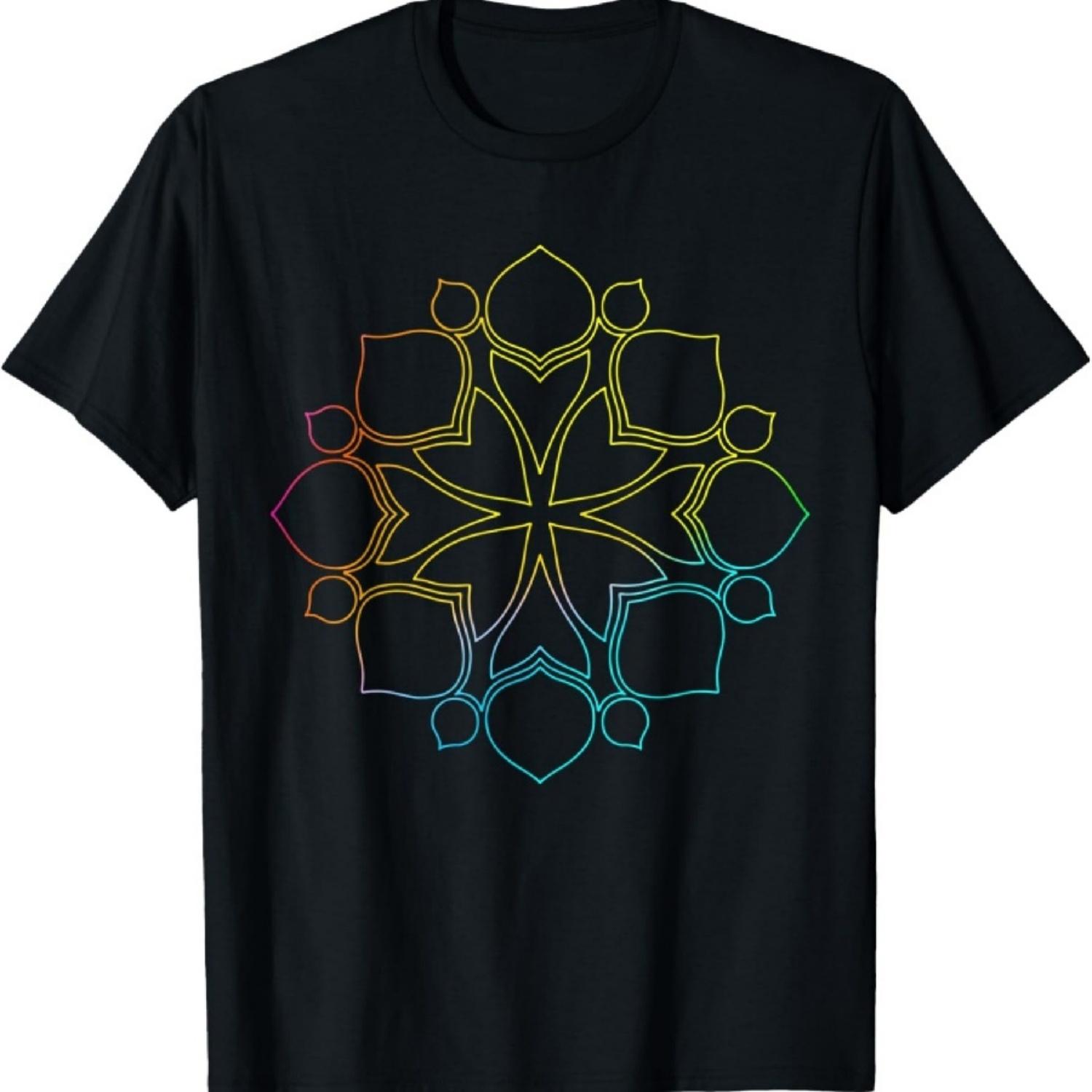 

Mandala Wisdom Meditation Inception Rainbow T-Shirt XXXXXL чёрный