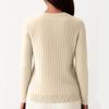 Women's Fashion Color V,neck Long Sleeve Button Loose Bottom Knitted Sweater Top
