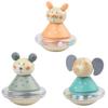 Wooden Cartoon Cute Animal Large Tumbler Wooden Rattle Bed Bell Baby Baby Educational Toy