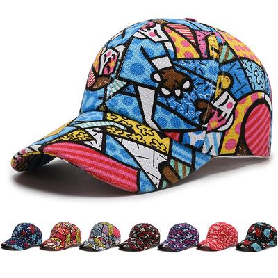 Women Men Cartoon Print Baseball Caps Female Male Lip Four Seasons Visors Snapback Cap Hat