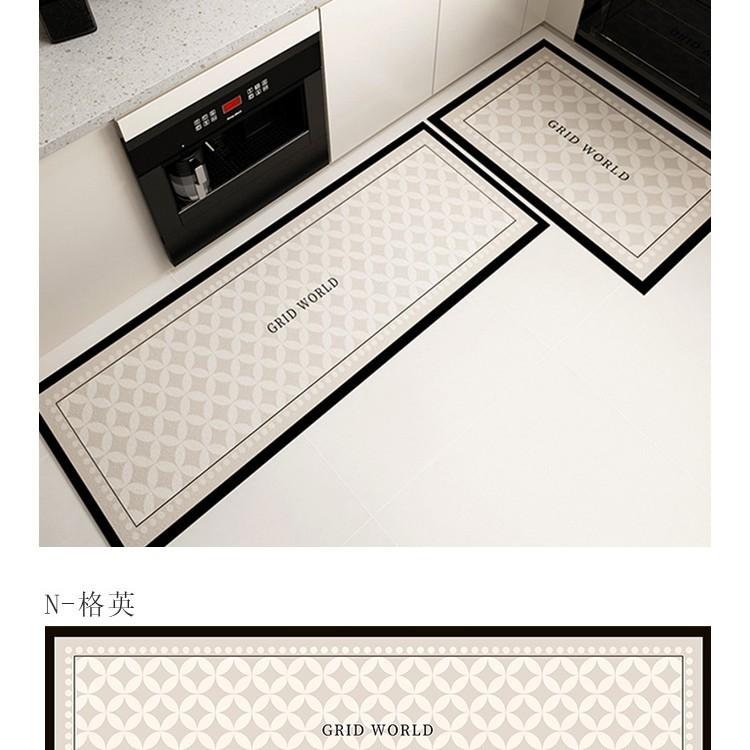 Kitchen Floor Mat Absorbent  Dirty  Oilproof Diatom Mud Household Printing Easy   Take Care of Bathroom Floor Mat Environmental Protection and Nonslip